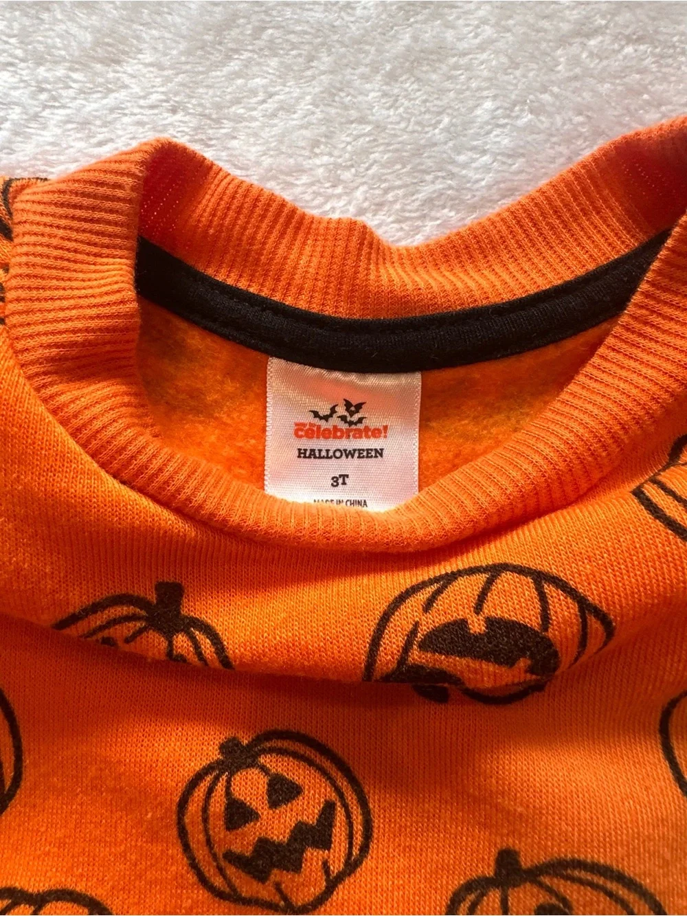 Kids Pumpkin Print Sweatshirt & Joggers Set